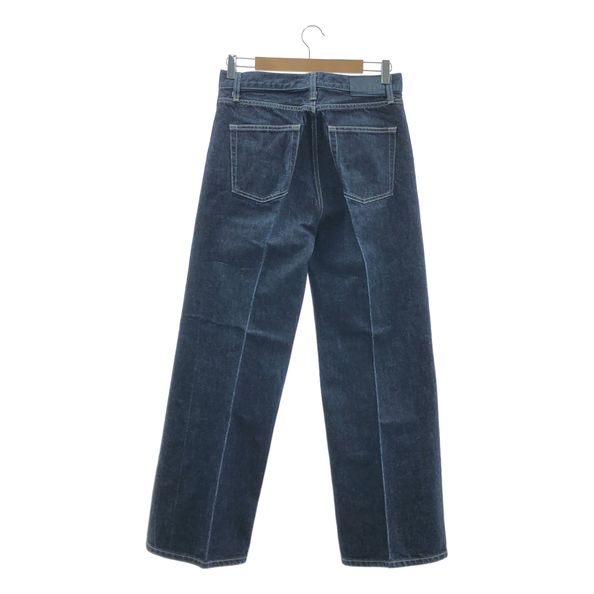 ebure / エブール ウォッシュドデニム ワイド ストレートパンツ