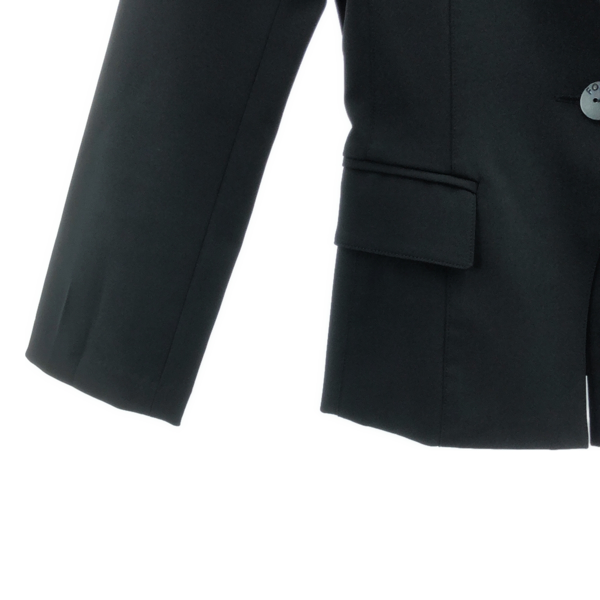 FOXEY NEW YORK / フォクシーニューヨーク ポリエステル ストレッチ スーツ セットアップ / 1B テーラードジャケット / ドレープスカート