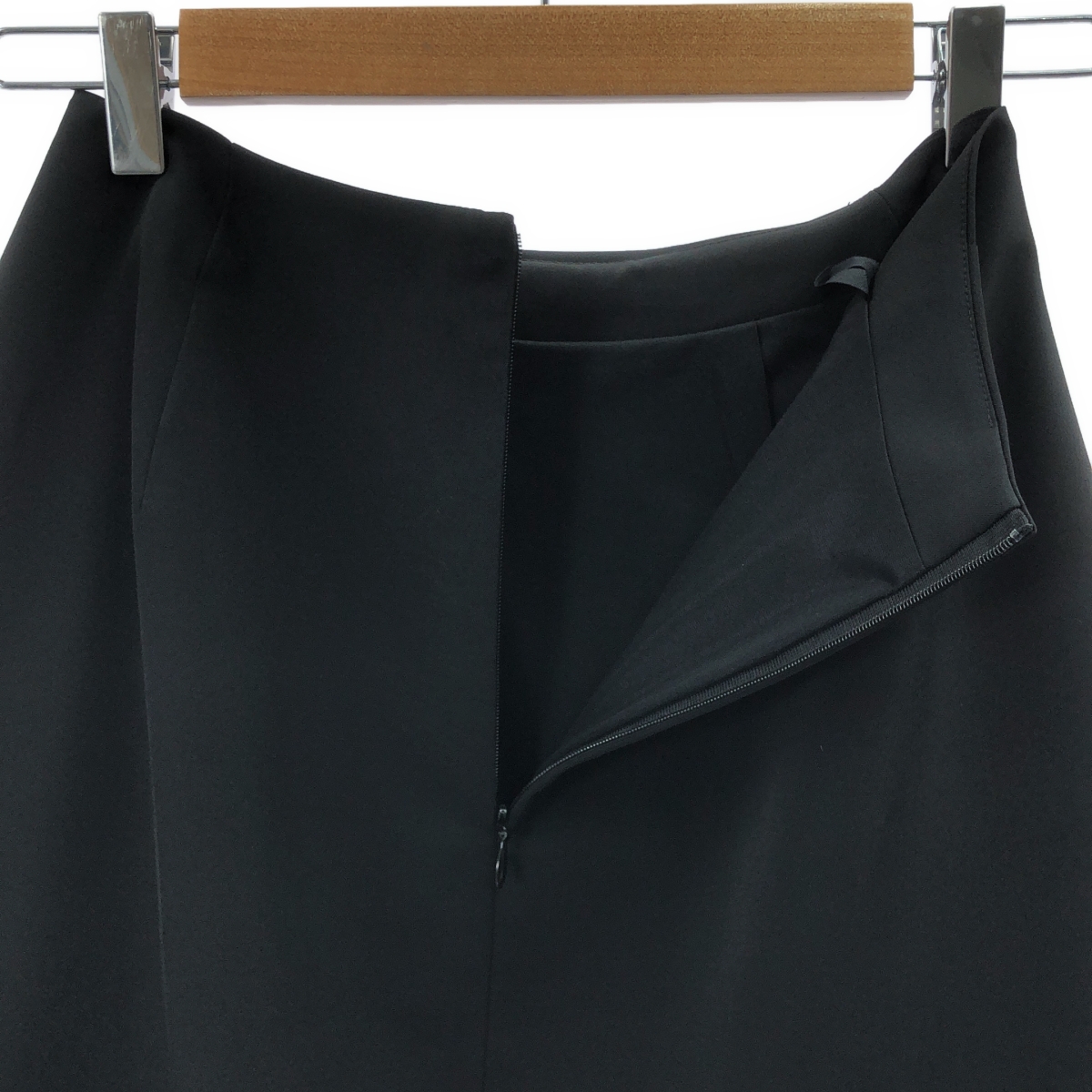 FOXEY NEW YORK / フォクシーニューヨーク ポリエステル ストレッチ スーツ セットアップ / 1B テーラードジャケット / ドレープスカート