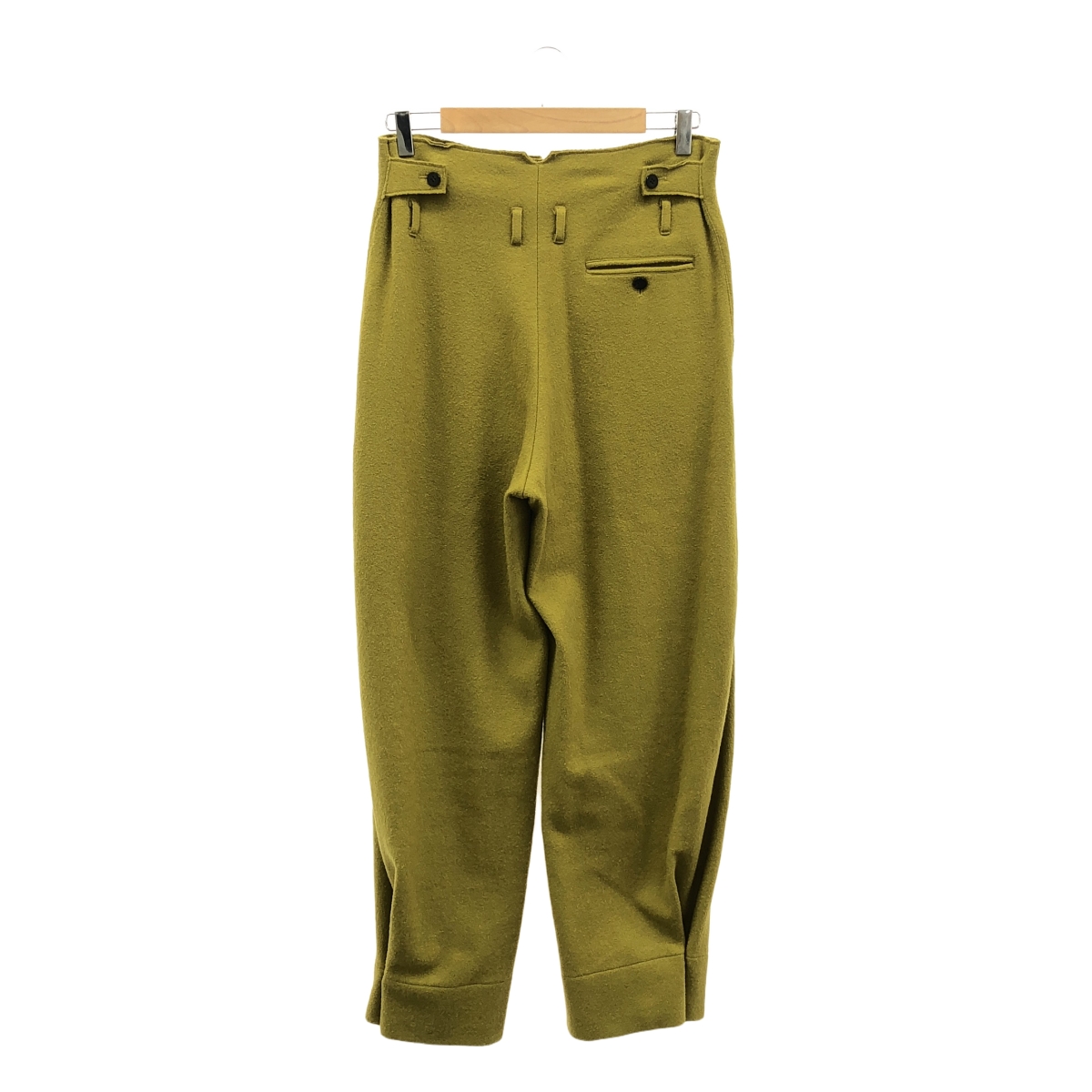 pelleq / ぺレック adjustable wide trousers ウール ワイドパンツ