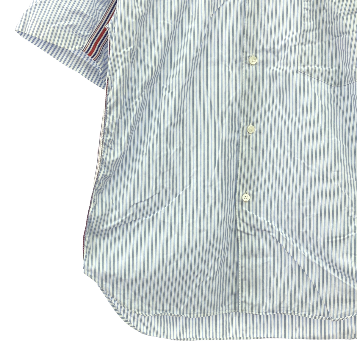 COMME des GARCONS HOMME / コムデギャルソンオム ストライプ パッチ レギュラーカラーシャツ