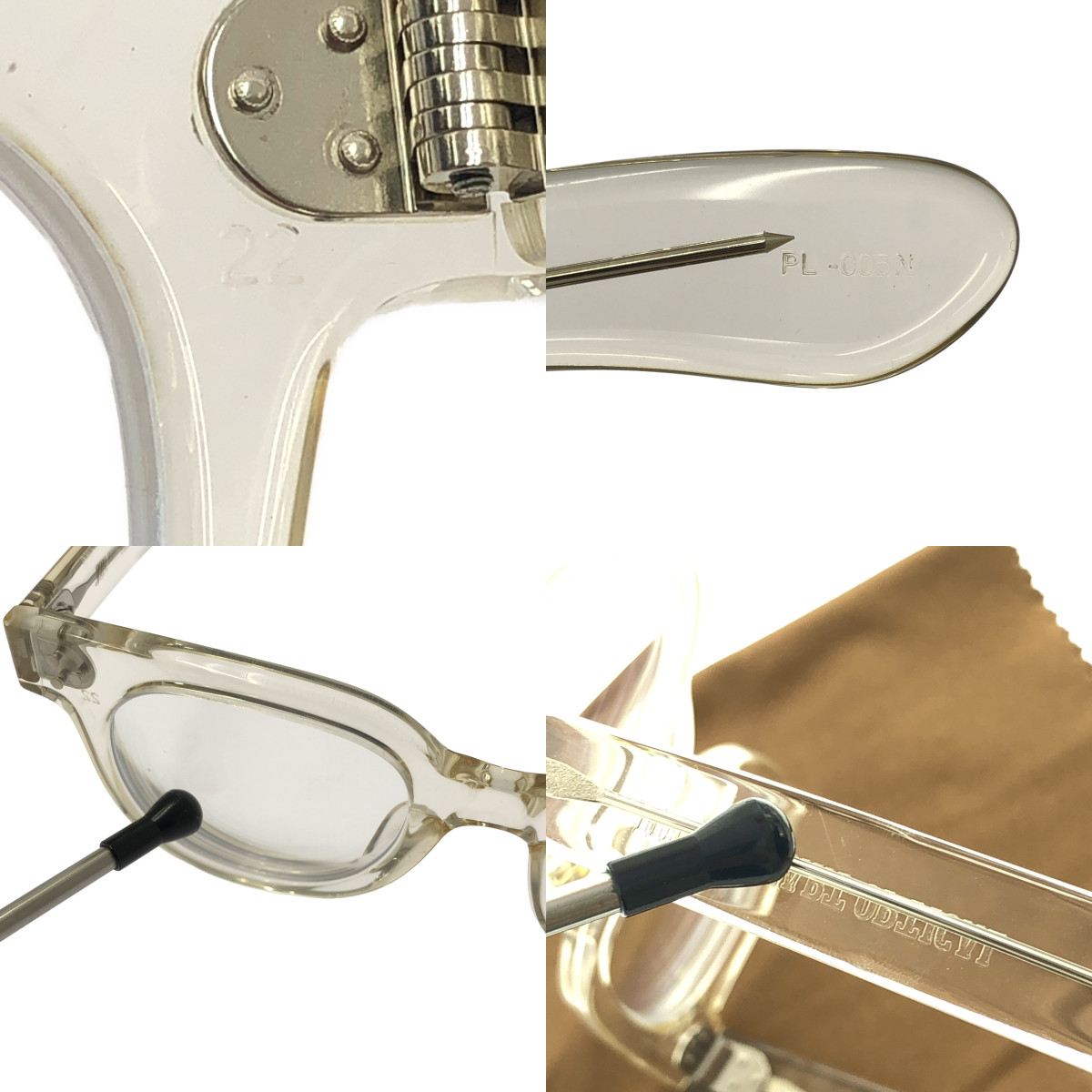 HYKE / ハイク × JULIUS TART OPTICAL / ジュリアスタートオプティカル クリアフレーム アイウェア メガネ / ユニセックス / PL-005N