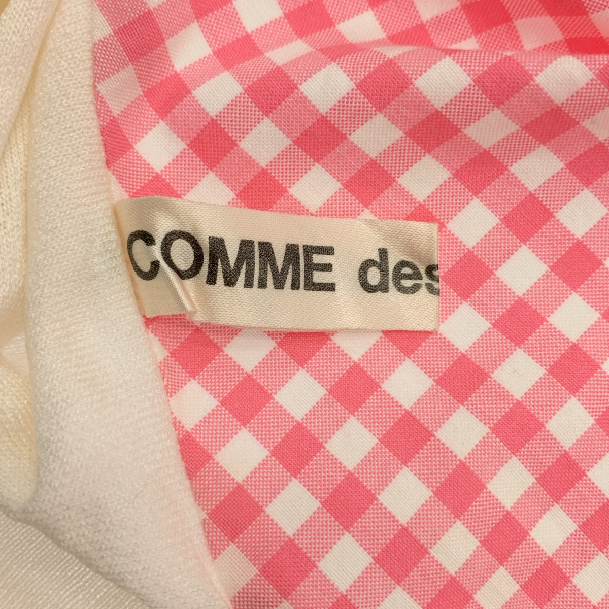 COMME des GARCONS / コムデギャルソン インサイドアウト チェック切替 ノースリーブ ポロシャツ