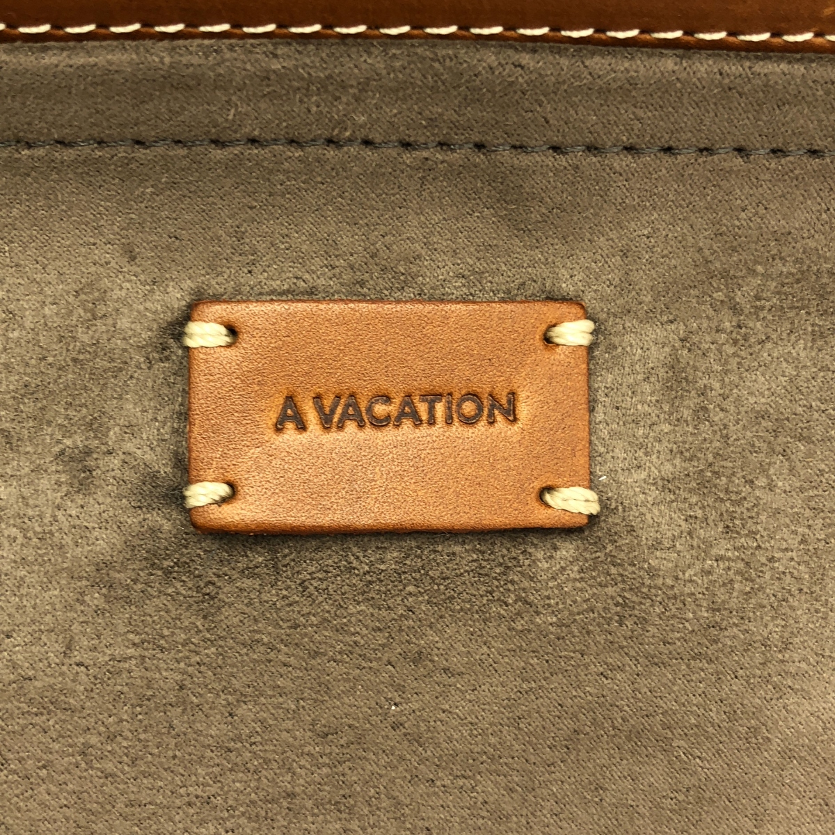 A VACATION / アヴァケーション TANK PAISLEY / 総柄 ジャガード レザーハンドル トートバッグ