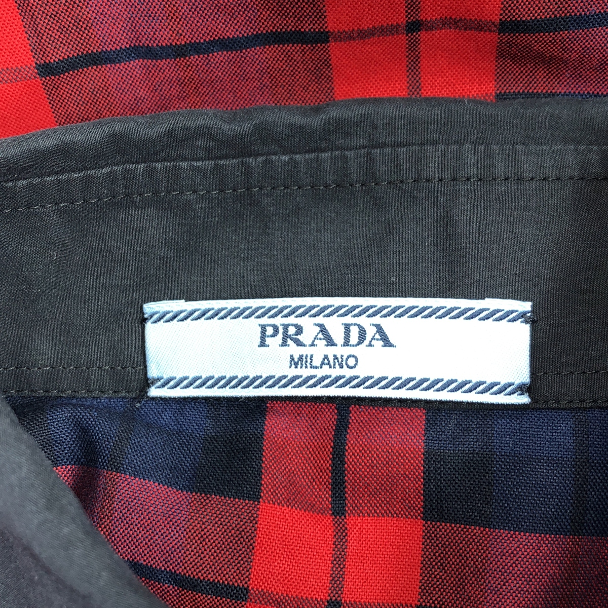 PRADA / プラダ チェック柄 ロングシャツ