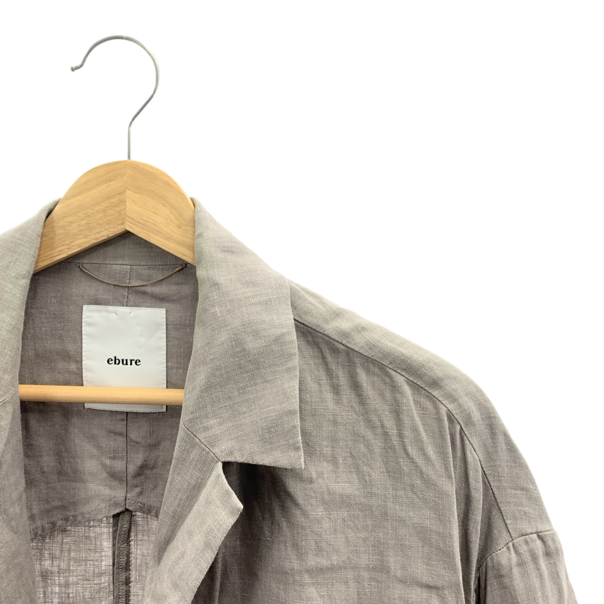 ebure / エブール ボタニカルリネン ドロップショルダージャケット