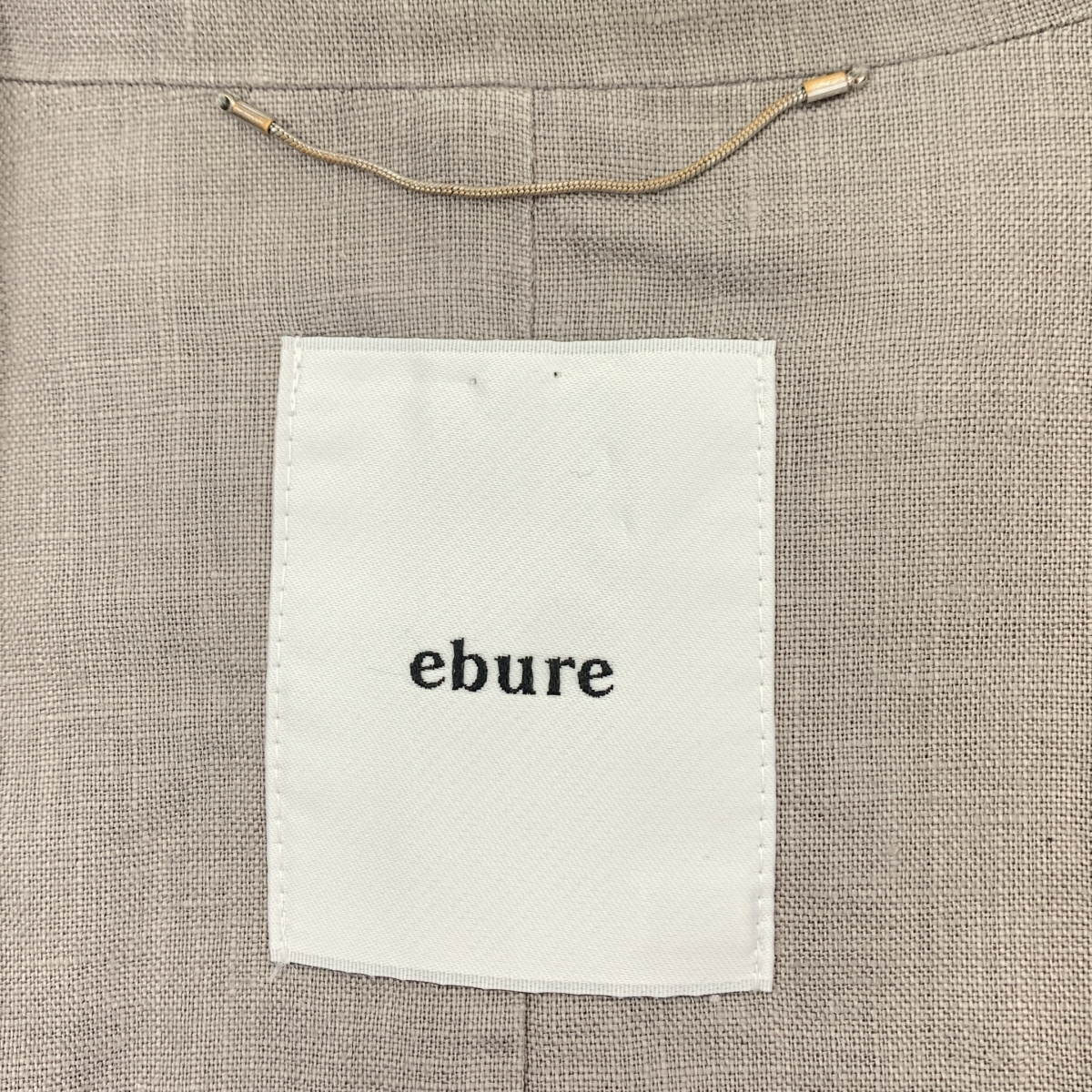 ebure / エブール ボタニカルリネン ドロップショルダージャケット