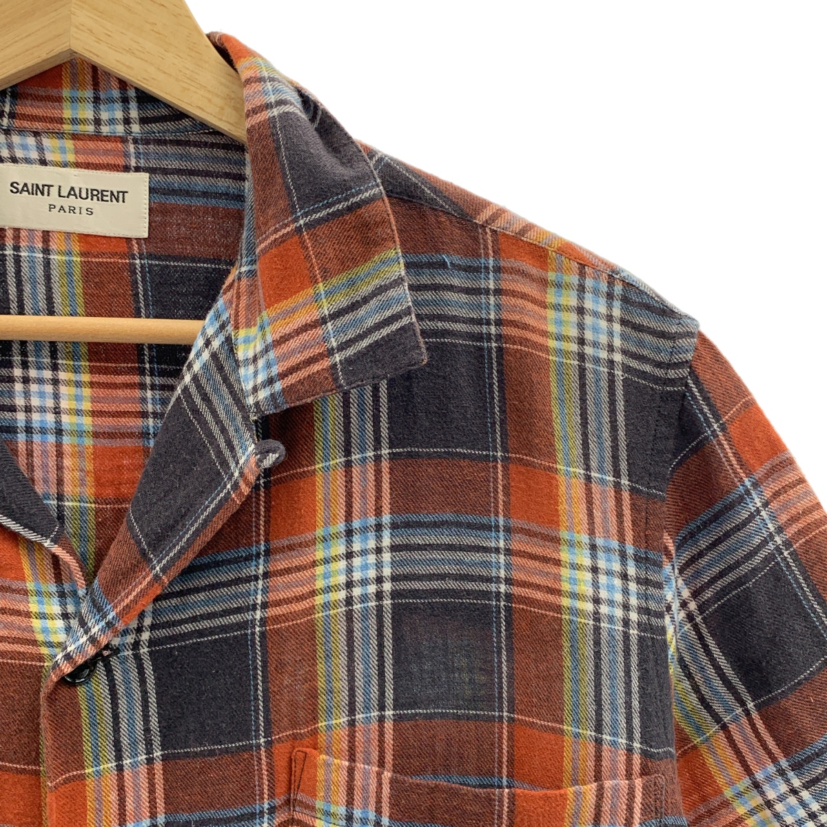 SAINT LAURENT PARIS / サンローランパリ コットン チェック シャツ