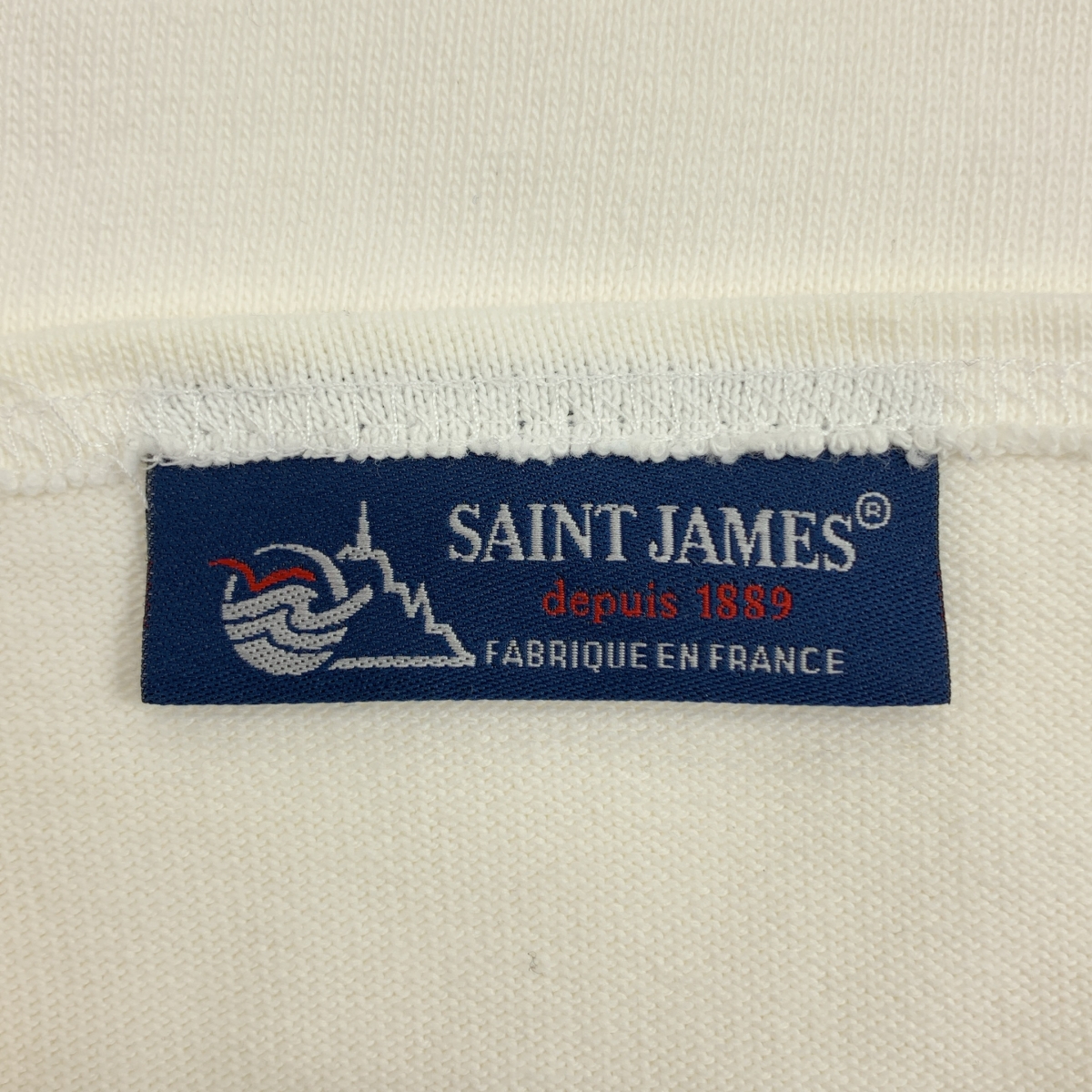 SAINT JAMES / セントジェームス ウェッソン エルバーパッチ バスクシャツ