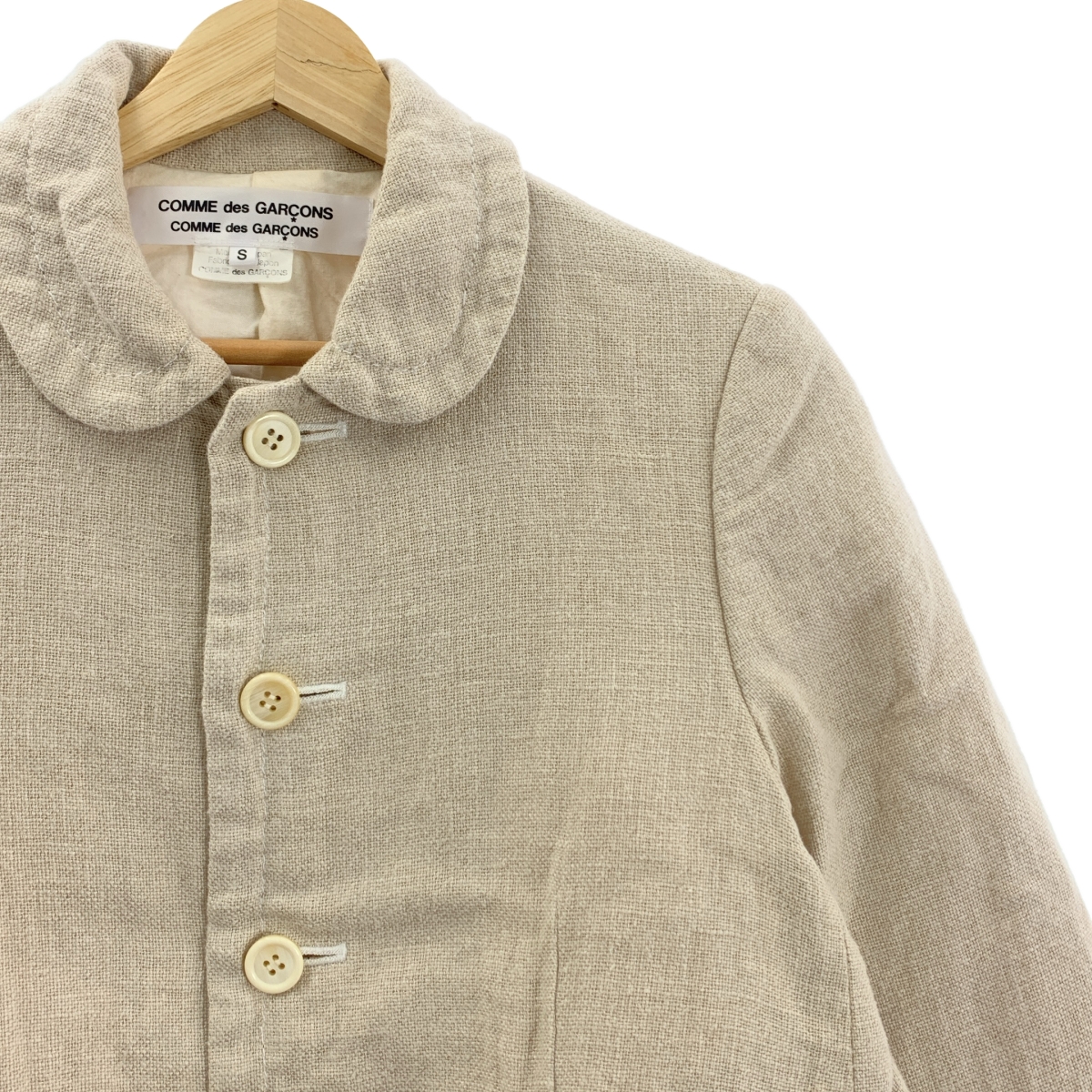 COMME des GARCONS COMME des GARCONS / コムコム ラウンドカラー リネン ジャケット