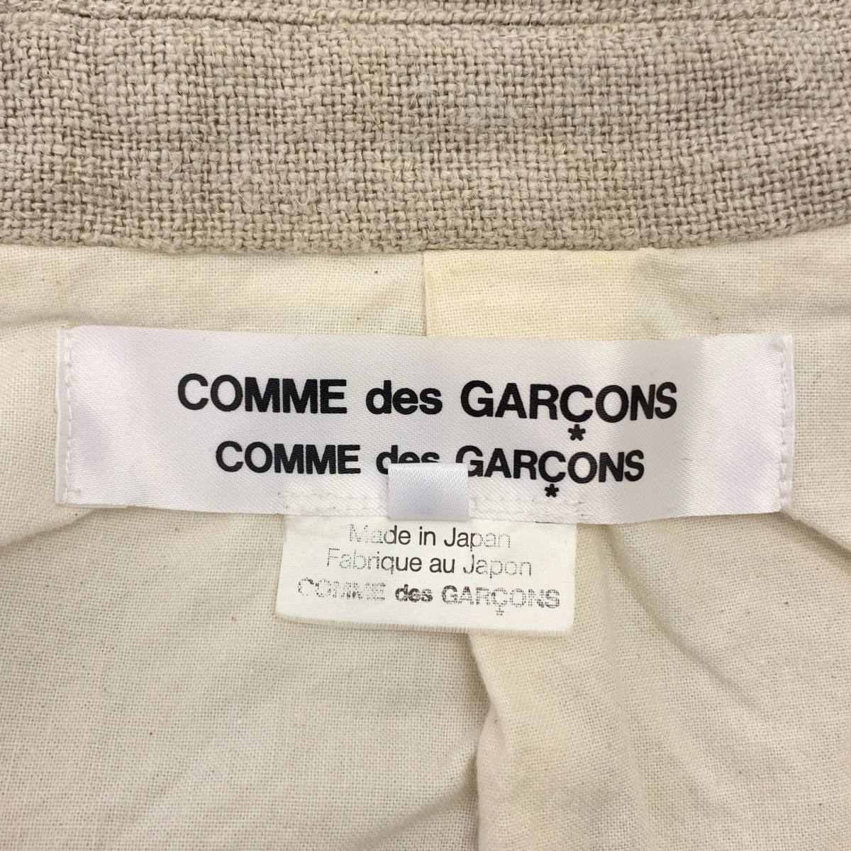 COMME des GARCONS COMME des GARCONS / コムコム ラウンドカラー リネン ジャケット