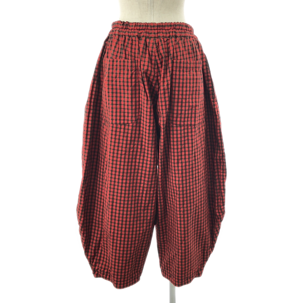 BLACK COMME des GARCONS / ブラックコムデギャルソン チェック バルーン イージーパンツ