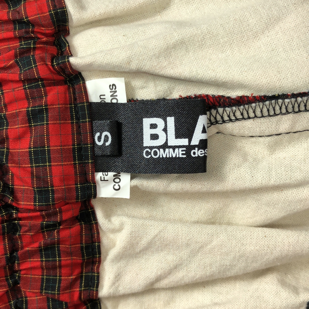 BLACK COMME des GARCONS / ブラックコムデギャルソン チェック バルーン イージーパンツ