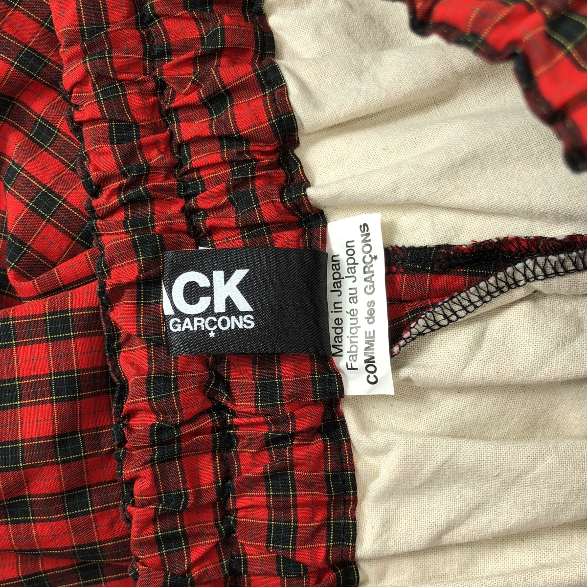 BLACK COMME des GARCONS / ブラックコムデギャルソン チェック バルーン イージーパンツ