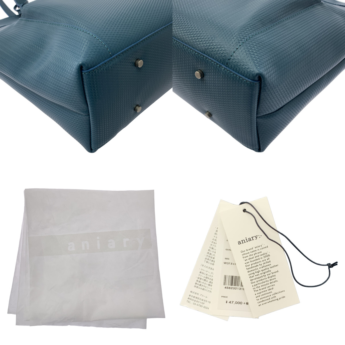 aniary / アニアリ レザー ジーフィルム トートバッグ
