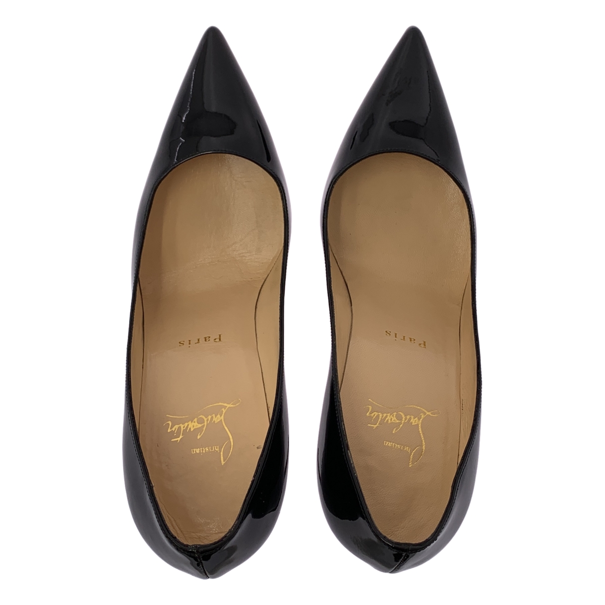 Christian Louboutin / クリスチャンルブタン パテントレザー ポインテッドトゥ パンプス