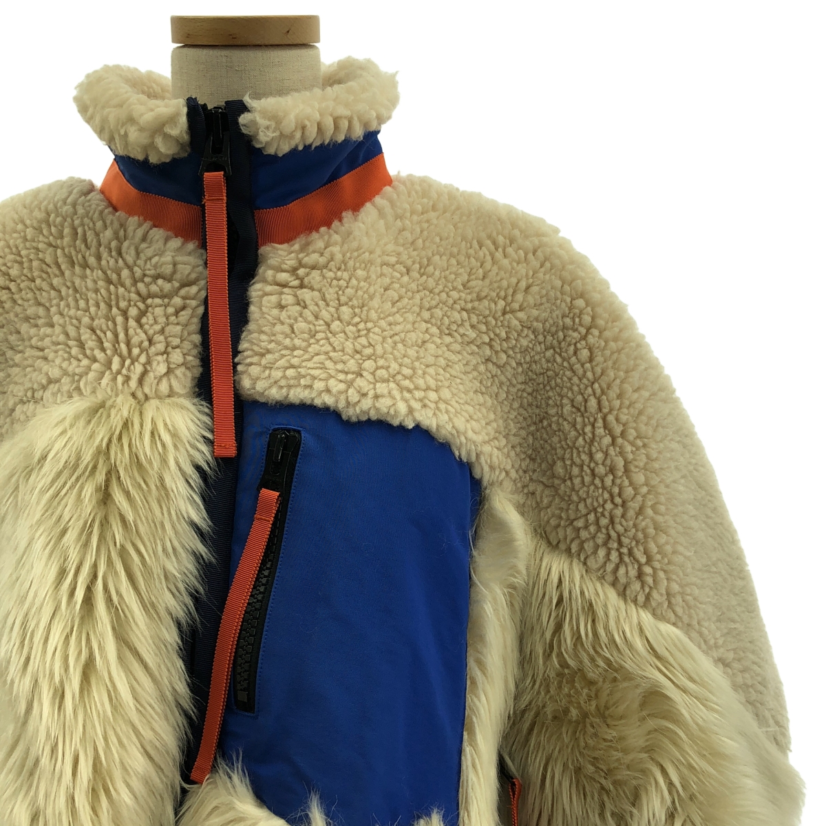 sacai / サカイ Faux Shearling × Faux Fur Blouson / ファードッキング ボア オーバーブルゾン ジャケット / 総裏地