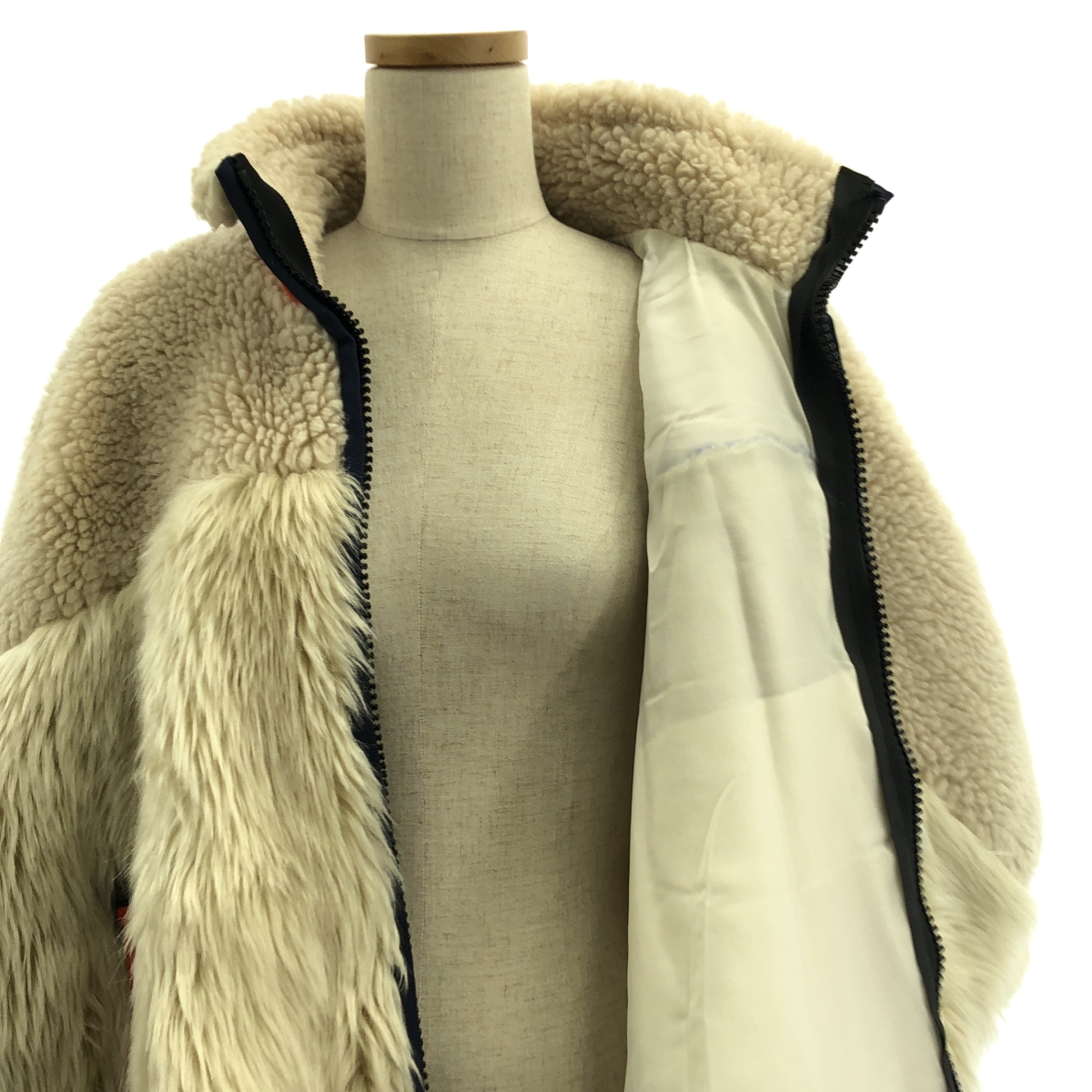 sacai / サカイ Faux Shearling × Faux Fur Blouson / ファードッキング ボア オーバーブルゾン ジャケット / 総裏地
