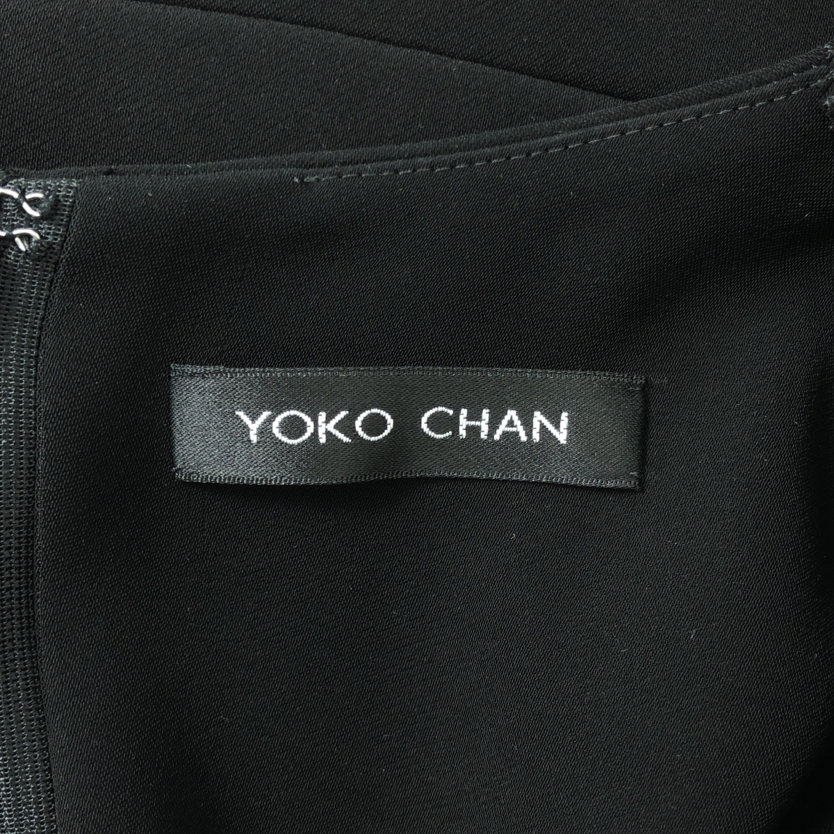 YOKO CHAN / ヨーコチャン ショルダーパール Vネック ノースリーブ ワンピース