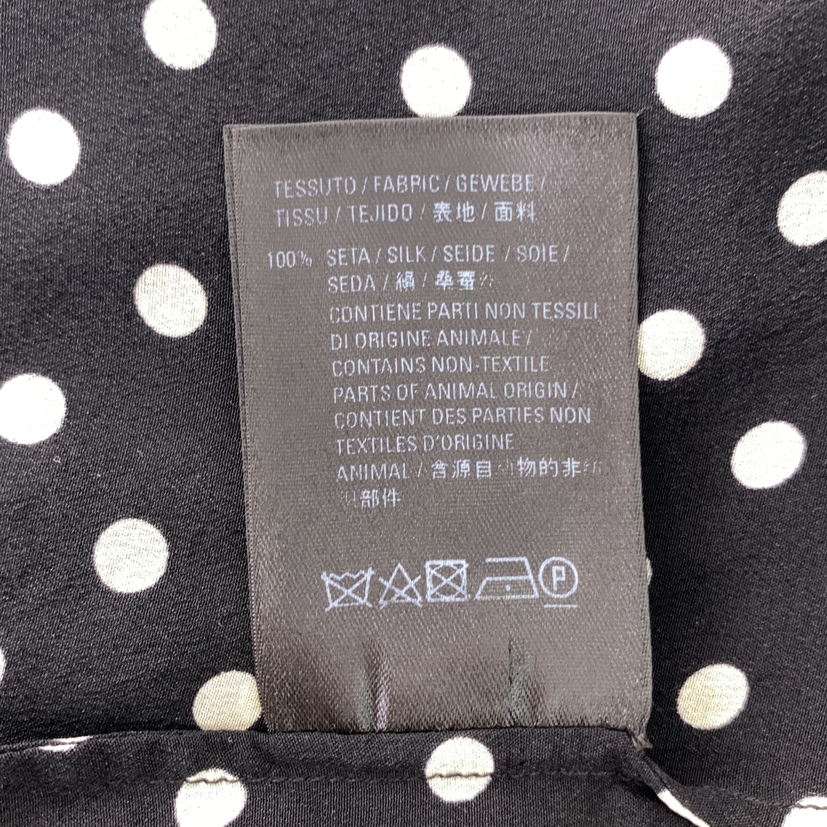 BALENCIAGA / バレンシアガ ドット アシンメトリー ブラウス シャツ