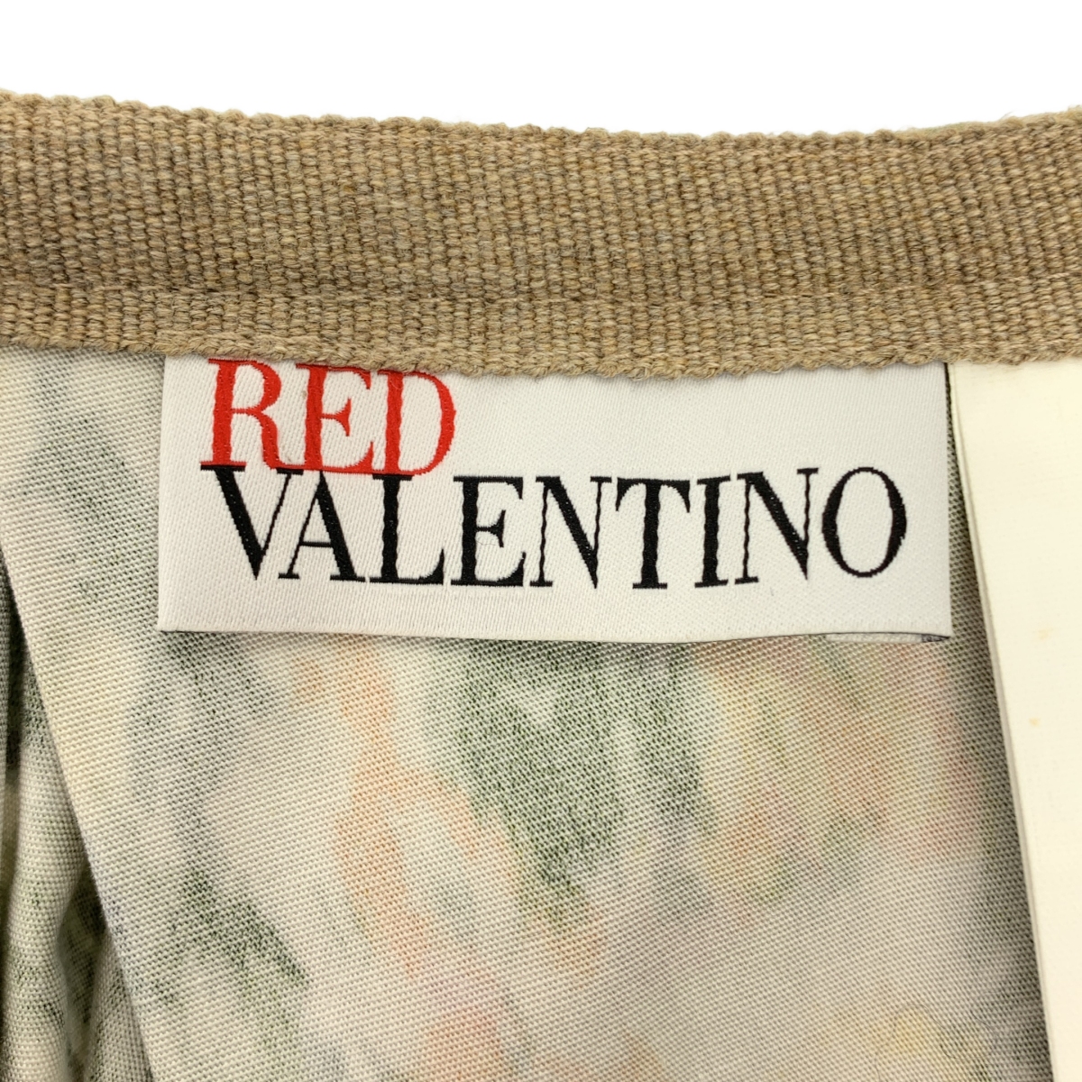 RED VALENTINO / レッドヴァレンティノ コットン フラワープリント ウエストギャザー スカート
