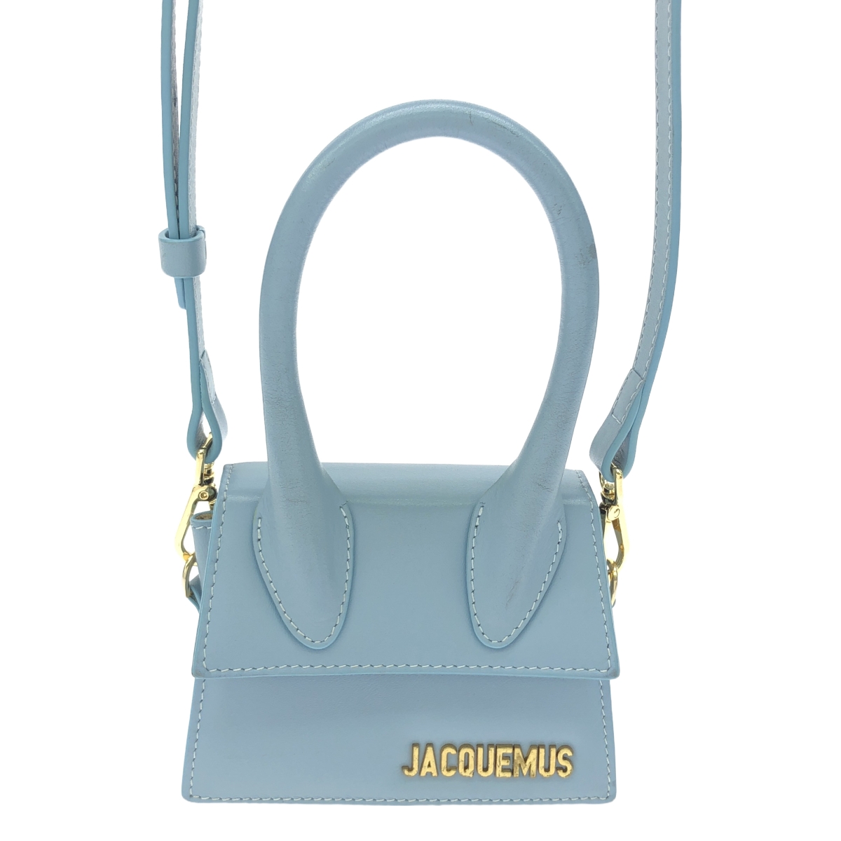 JACQUEMUS / ジャックムス レザー ロゴ ミニハンドバッグ