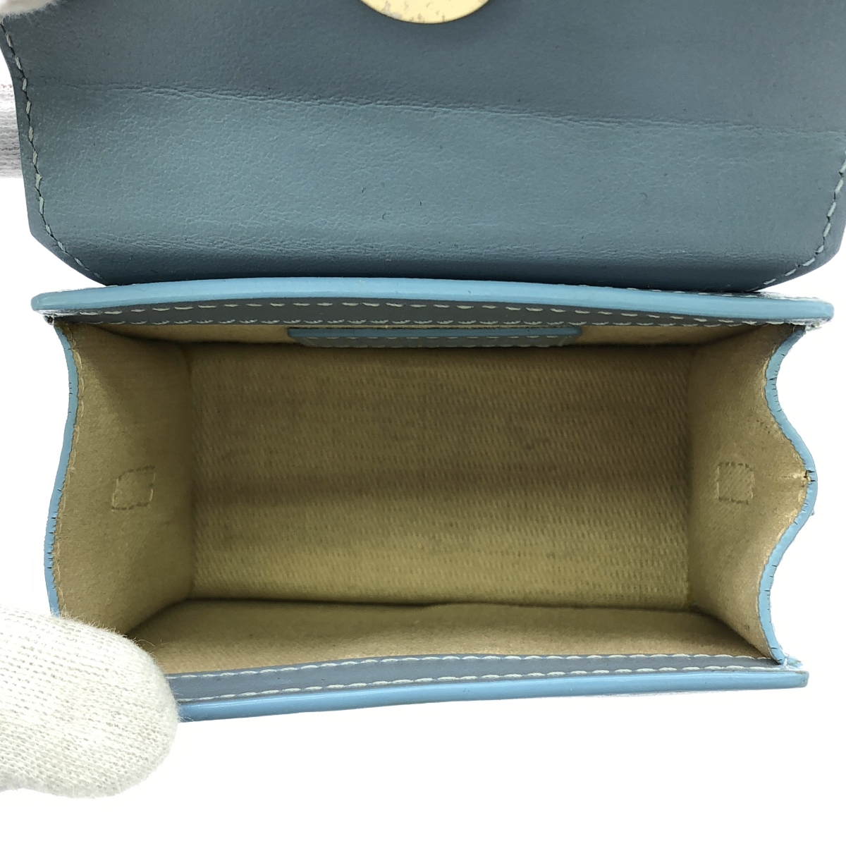 JACQUEMUS / ジャックムス レザー ロゴ ミニハンドバッグ