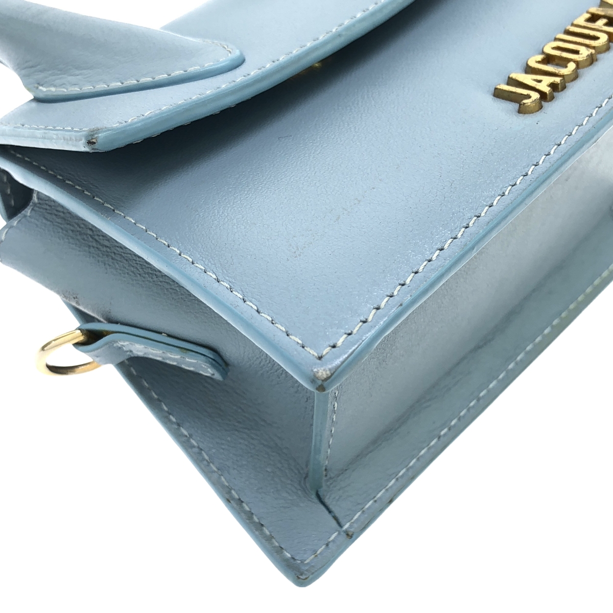 JACQUEMUS / ジャックムス レザー ロゴ ミニハンドバッグ