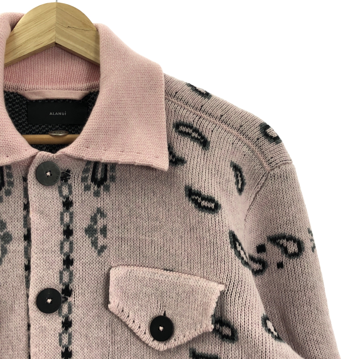 ALANUI / アラヌイ ペイズリー柄 ニット ジャケット