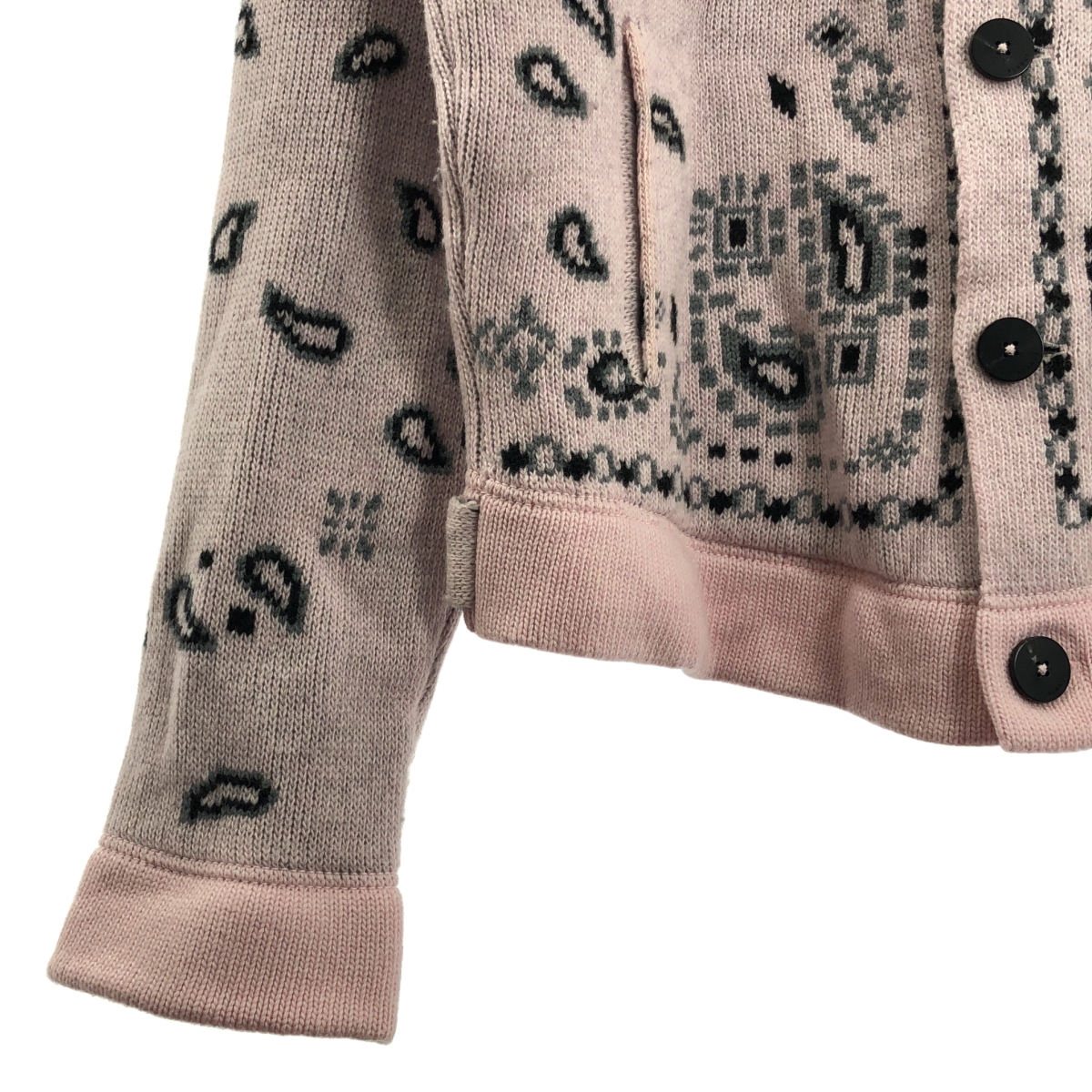 ALANUI / アラヌイ ペイズリー柄 ニット ジャケット