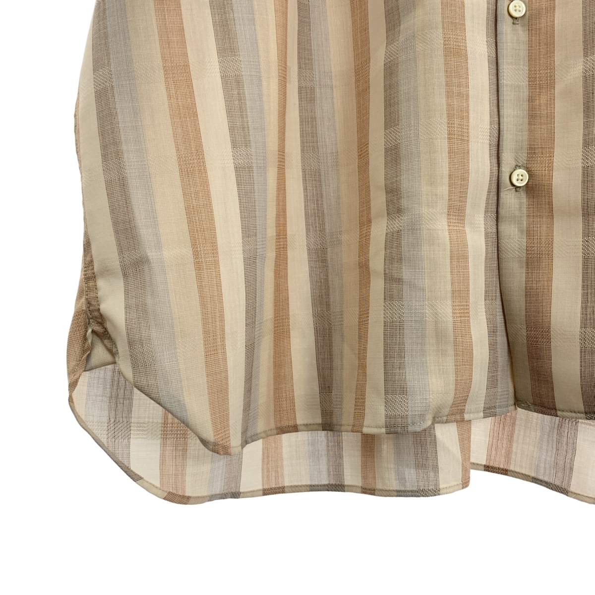 Sillage / シアージ ストライプ オーバーサイズ オープンカラーシャツ