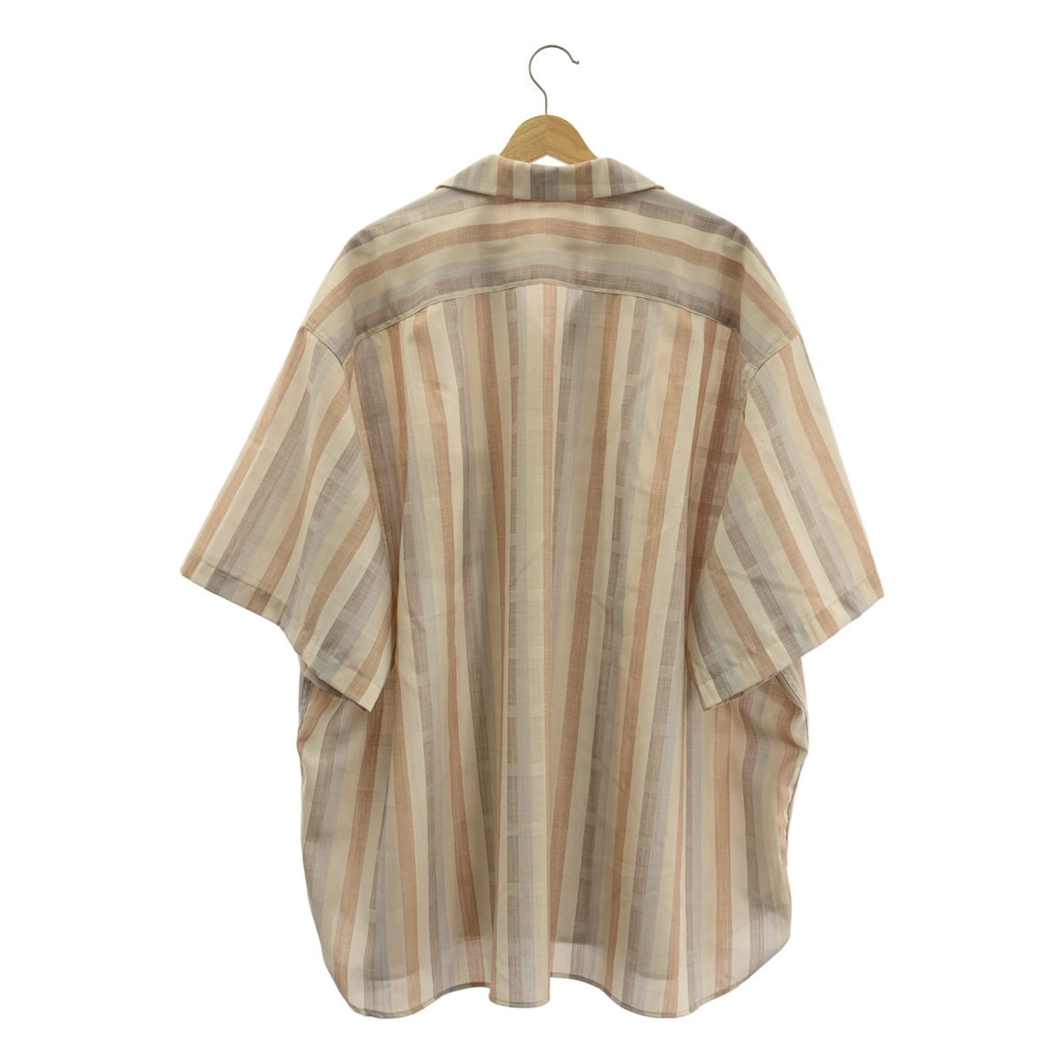 Sillage / シアージ ストライプ オーバーサイズ オープンカラーシャツ