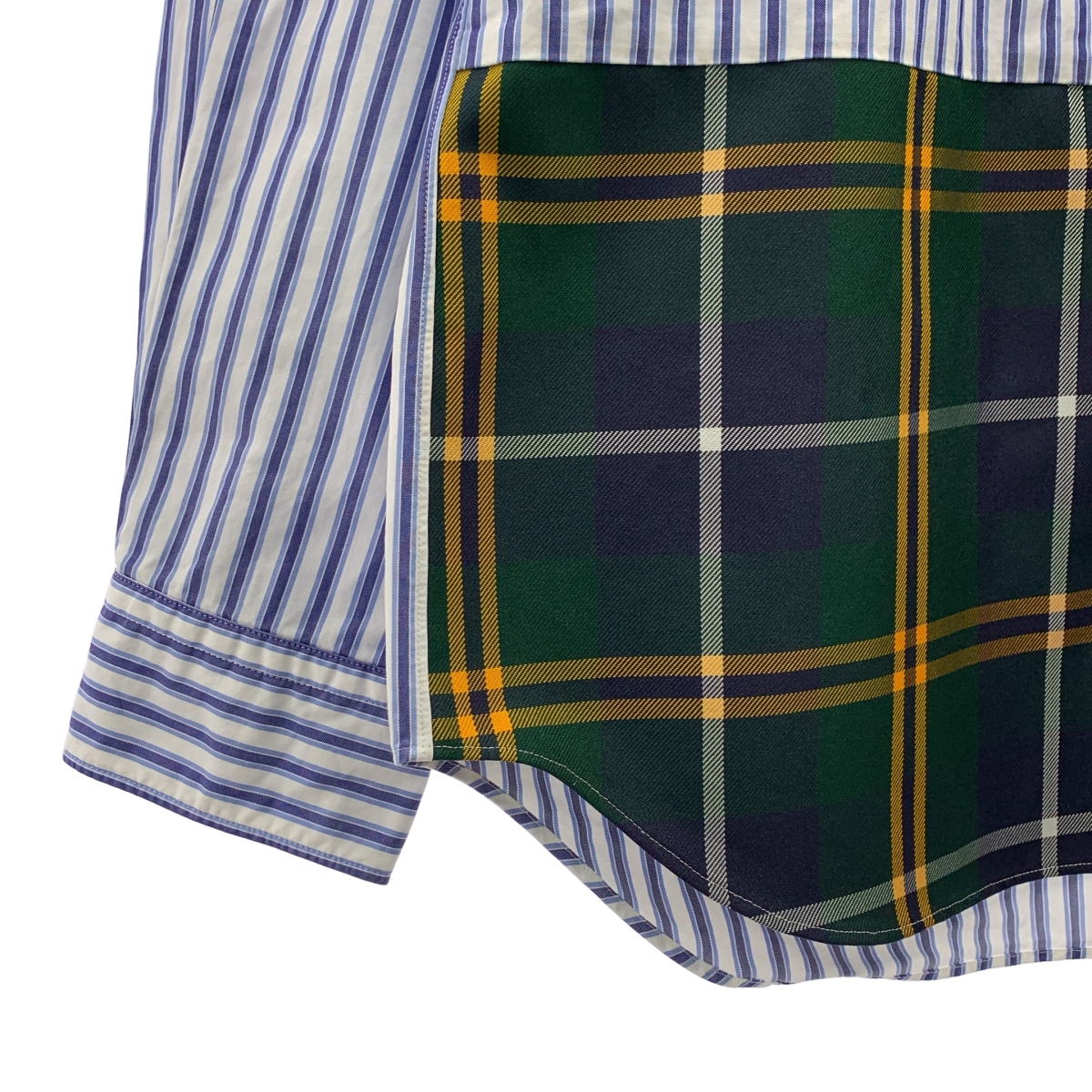 COMME des GARCONS HOMME PLUS / コムデギャルソンオムプリュス コットン ストライプ タータンチェック オーバー シャツ