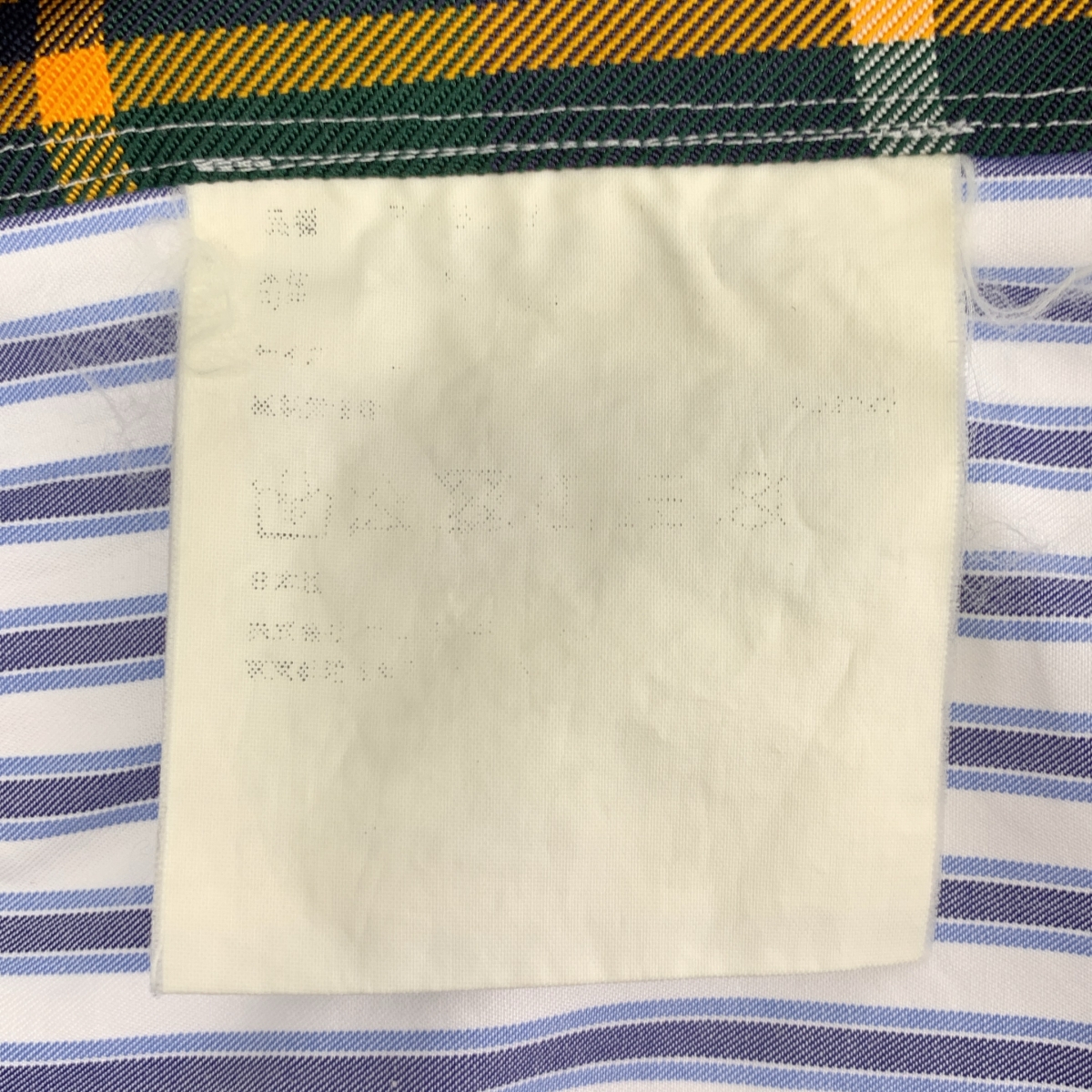 COMME des GARCONS HOMME PLUS / コムデギャルソンオムプリュス コットン ストライプ タータンチェック オーバー シャツ