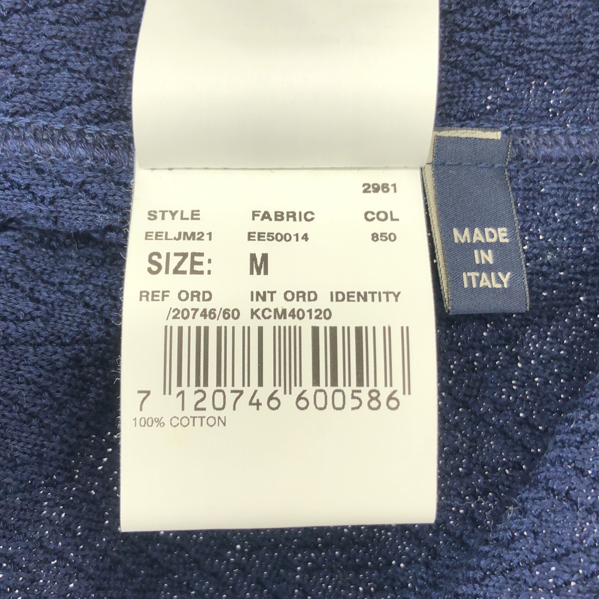 LARDINI / ラルディーニ コットン ブートニエール ニット ダブルブレスト ジャケット