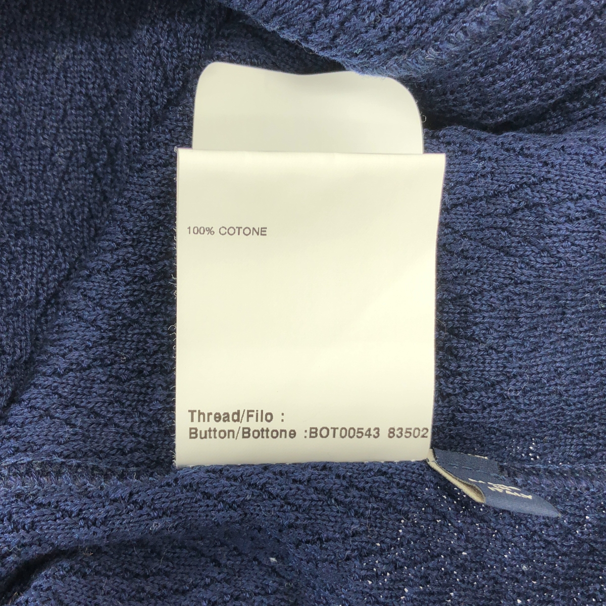 LARDINI / ラルディーニ コットン ブートニエール ニット ダブルブレスト ジャケット