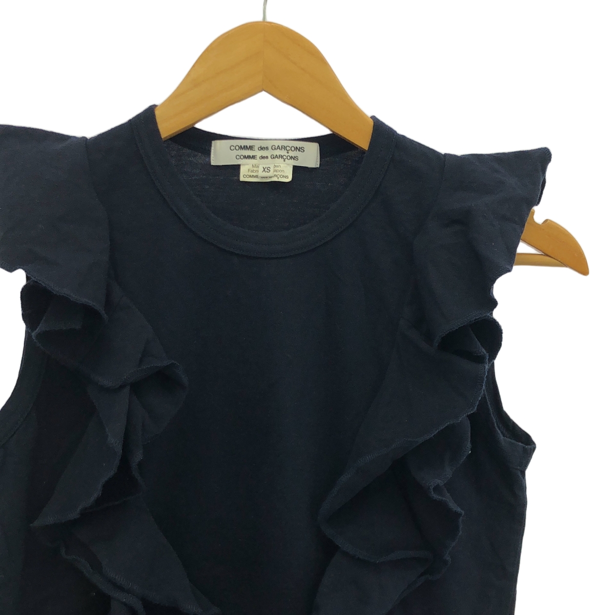 COMME des GARCONS COMME des GARCONS / コムコム フリルデザイン ノースリーブ コットン カットソー