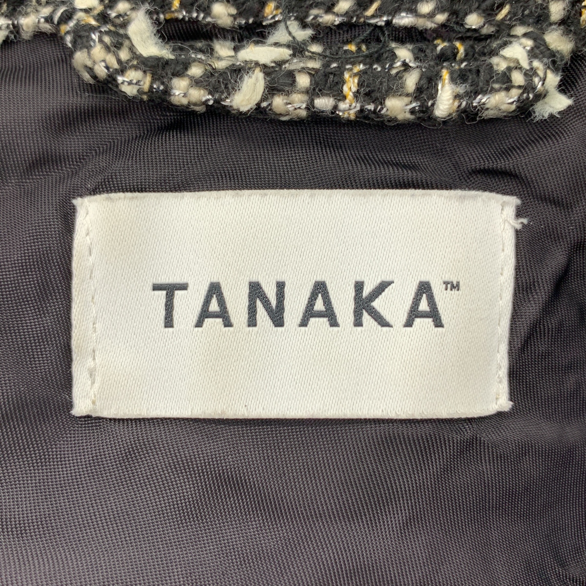 TANAKA / タナカ POPOVER WORK SHIRT / ツイード フリンジ オーバーシルエット スリット プルオーバー / 総裏地