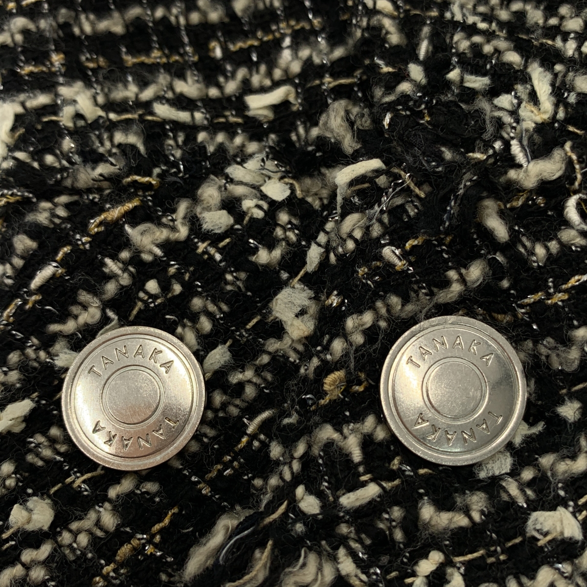 TANAKA / タナカ POPOVER WORK SHIRT / ツイード フリンジ オーバーシルエット スリット プルオーバー / 総裏地