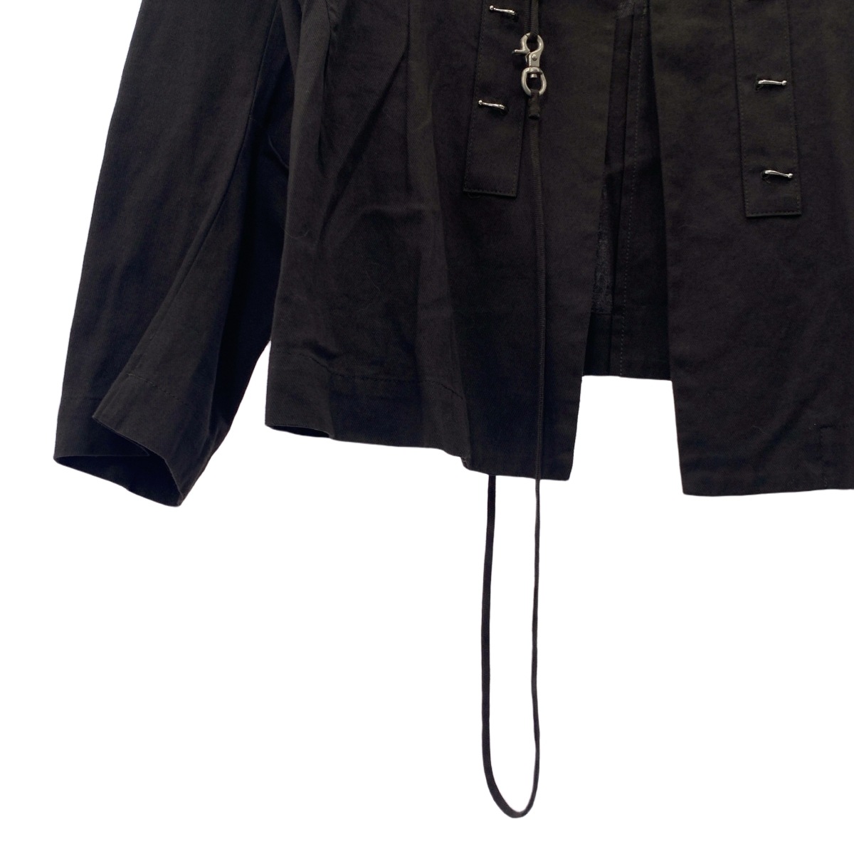 Y's / ワイズヨウジヤマモト フロントフックデザイン ツイルコットン ジャケット
