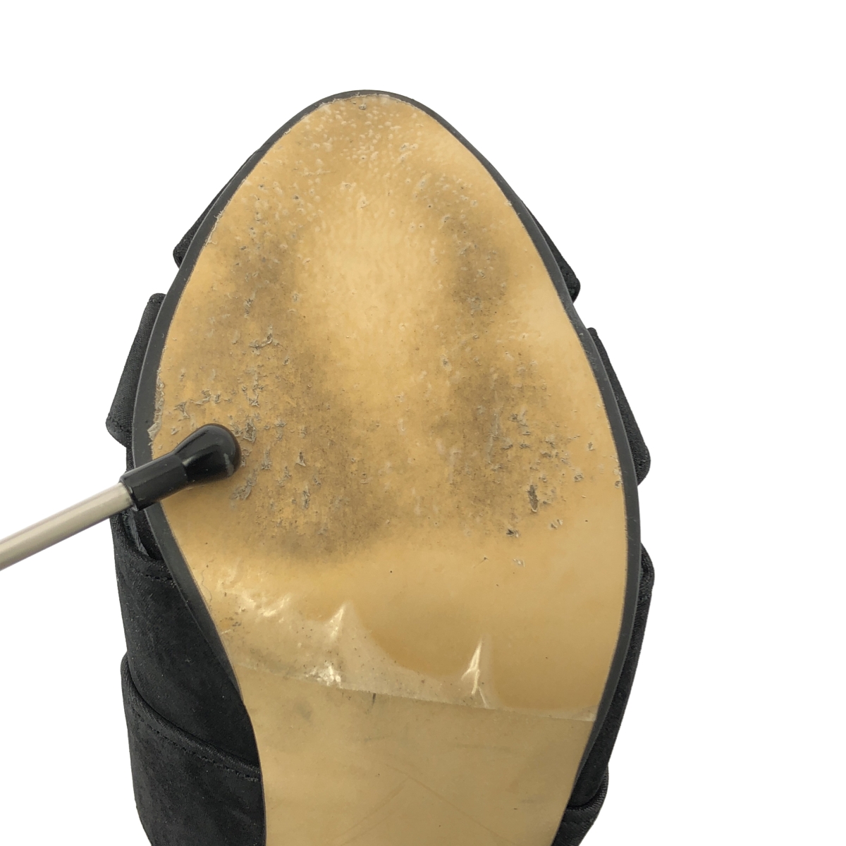 ESTNATION / エストネーション グリッター バックジップ ヒール サンダル