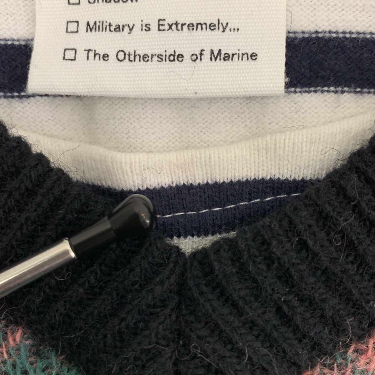 その他 アーガイル ニット切替 プルオーバー トップス