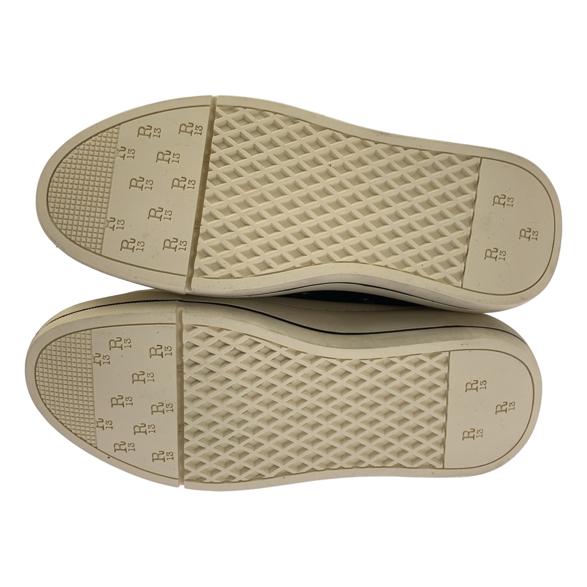 R13 / アール サーティーン プラットフォーム バックジップ ハイカット スニーカー