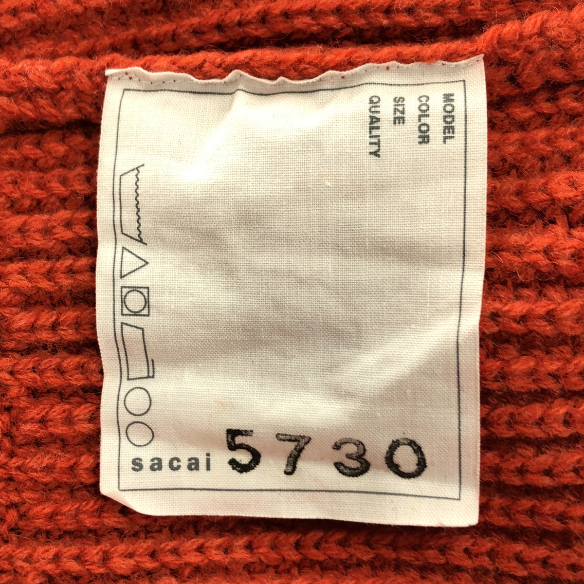 sacai / サカイ ウール バイカラー ニット セーター