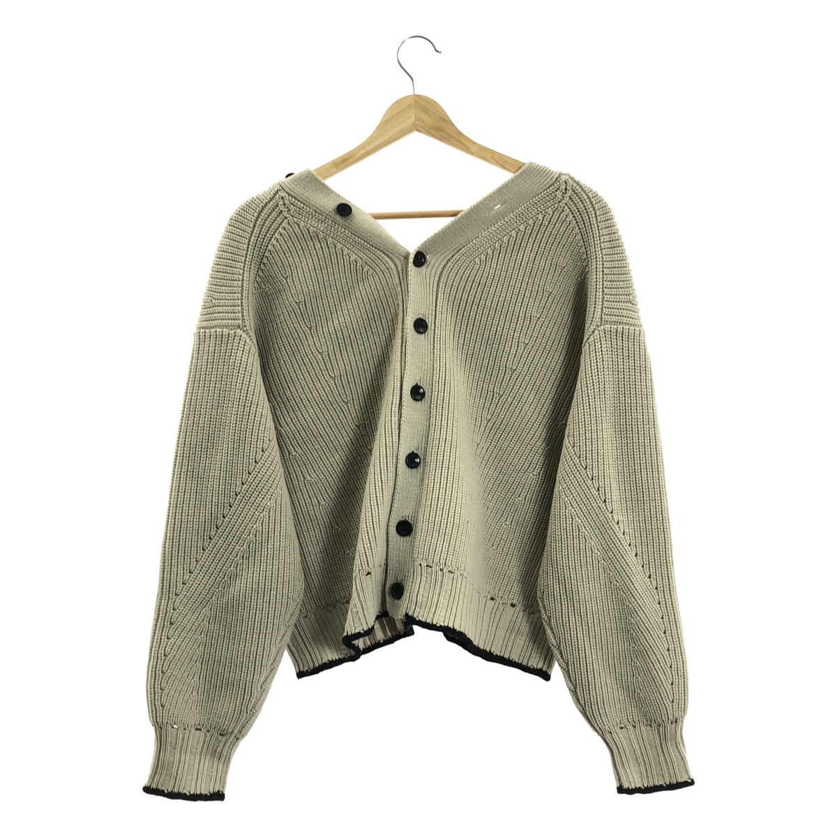 Proenza Schouler / プロエンザスクーラー Vネック リブ バイカラーニット