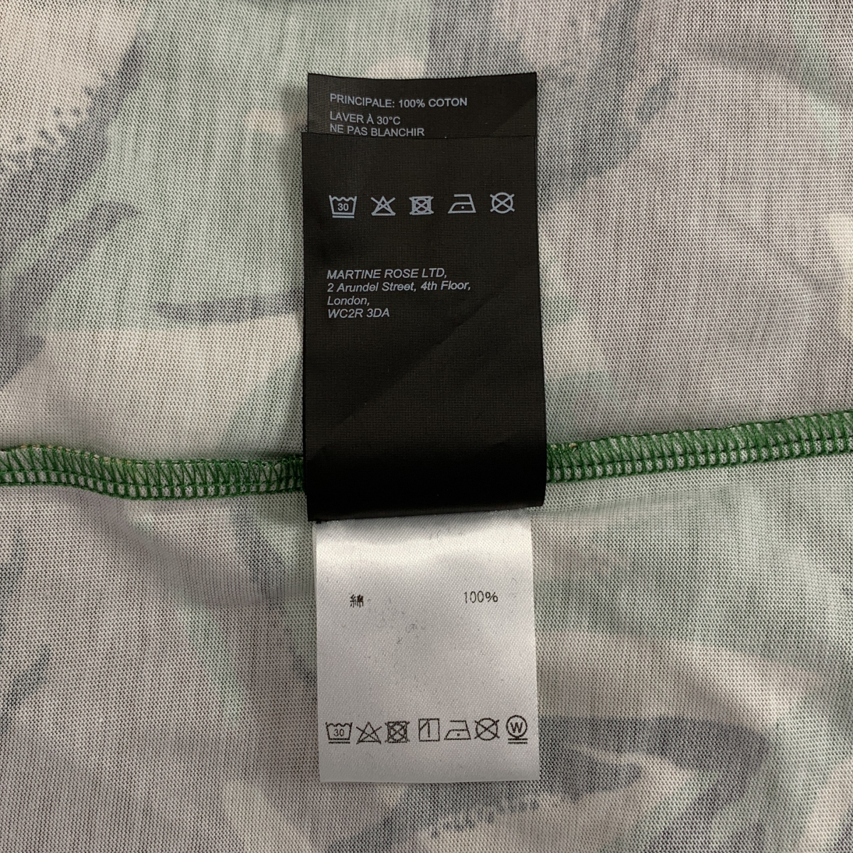 Martine Rose / マーティンローズ DSM限定 コットン プリント カモフラ カットソー