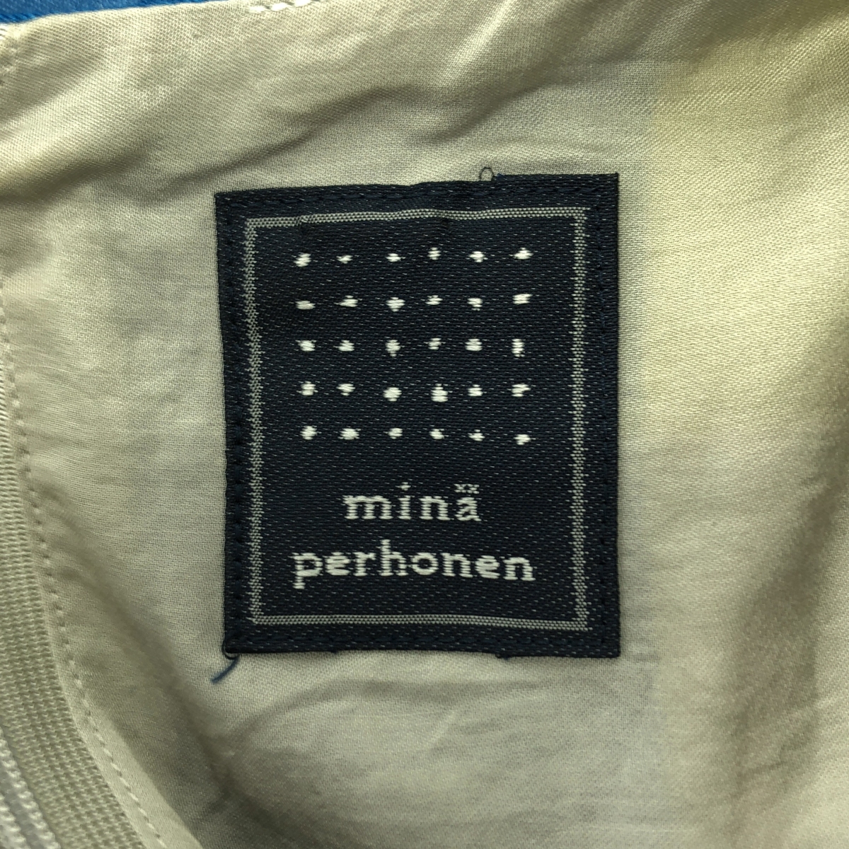 mina perhonen / ミナペルホネン jelly / ジェリー ギャザー ボリューム ワンピース / 総裏地