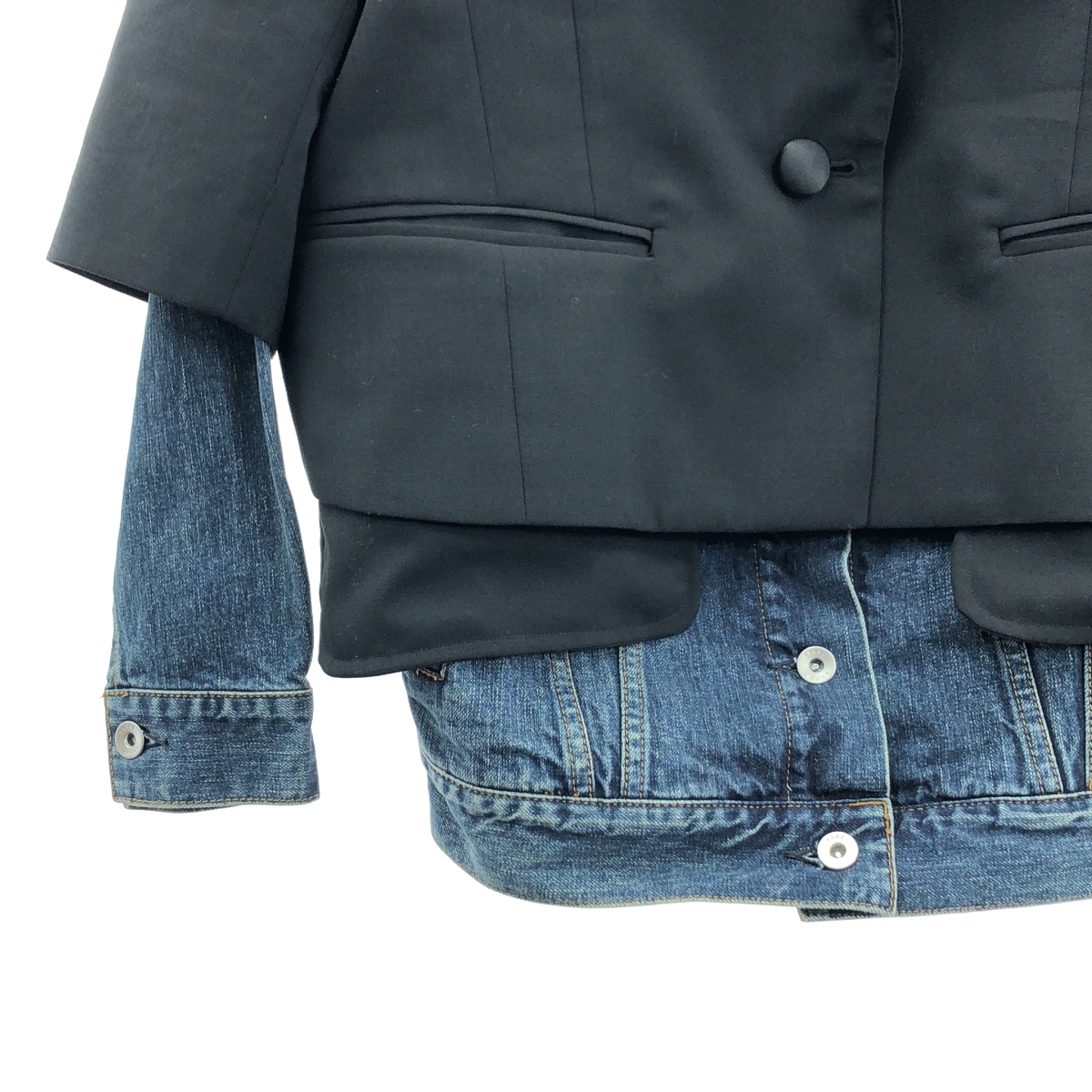 sacai / サカイ Denim × Suiting Jacket デニム テーラードジャケット