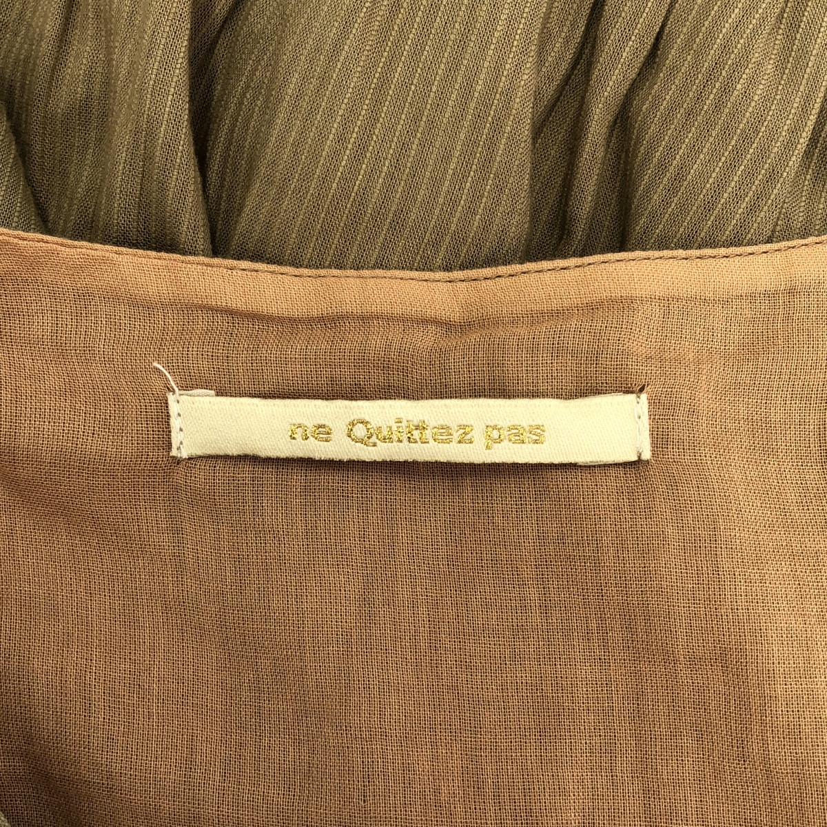 ne Quittez pas / ヌキテパ ティアード ギャザー ボリューム ポケット付き ドレス ワンピース