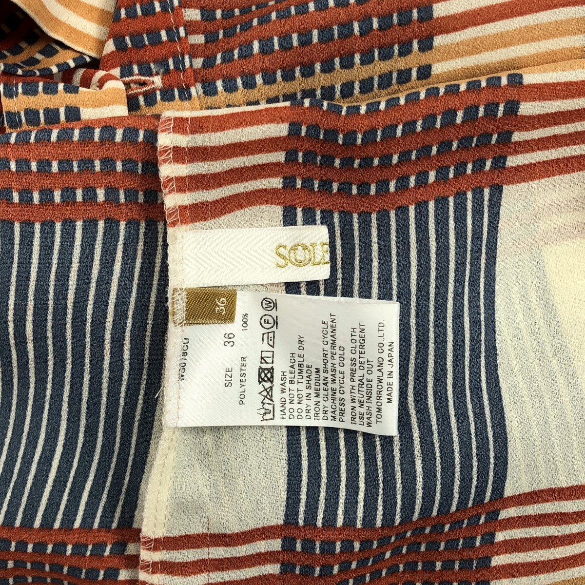 SOULEIADO / ソレイアード プリントコットン カフタンワンピース ドレス